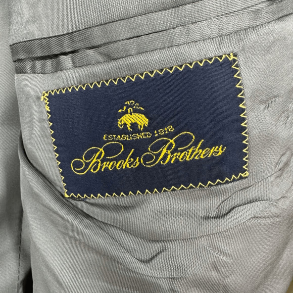 Vintage Brooks Brothers Plaid Camelhair Sport Coat Size 43L Made in USA - Picture 9 of 12